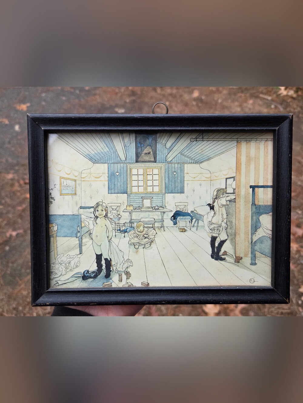 Vintage Framed Carl Larsson Print